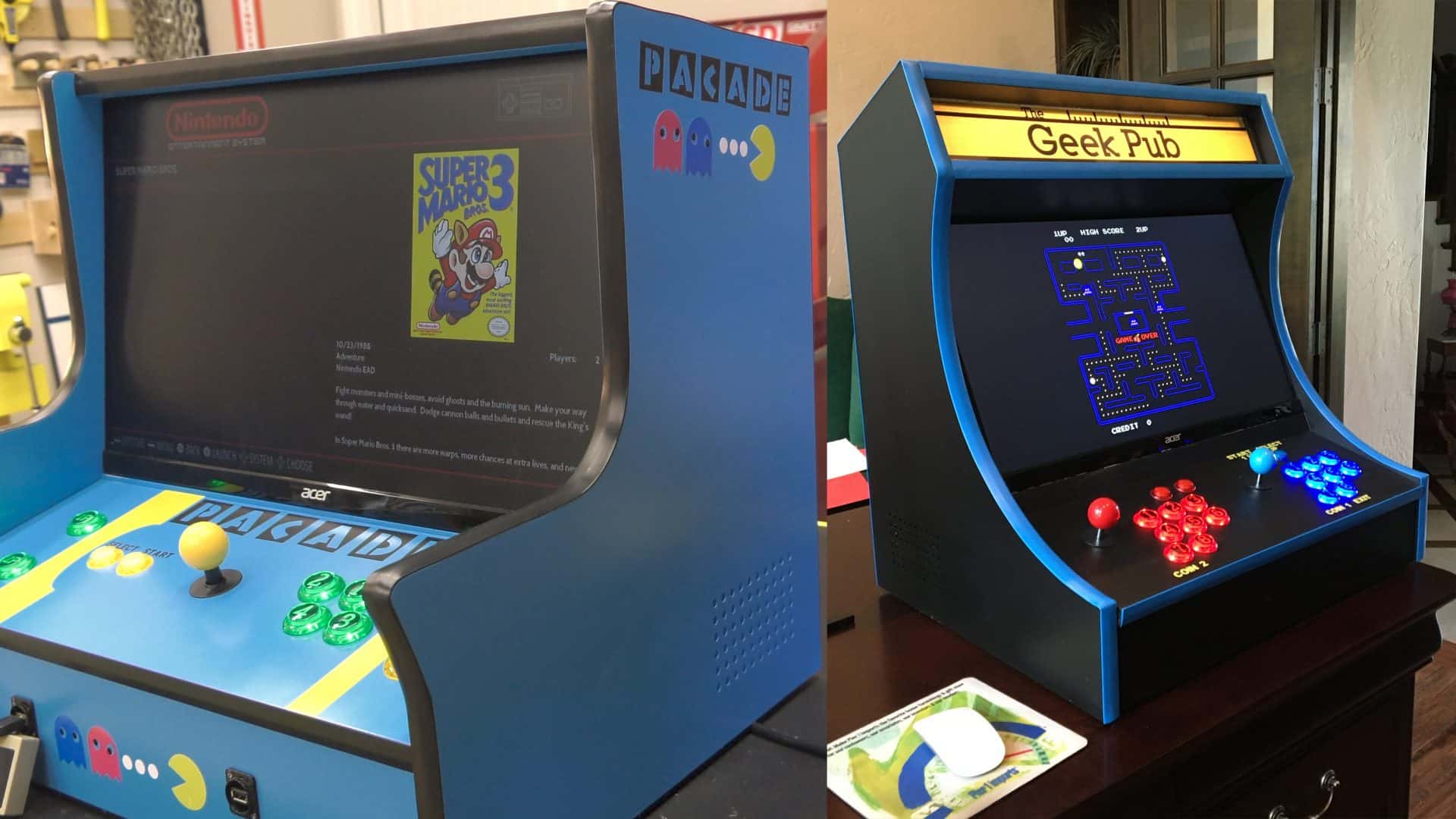 Bartop Arcade Two Plan Bundle - The Geek Pub