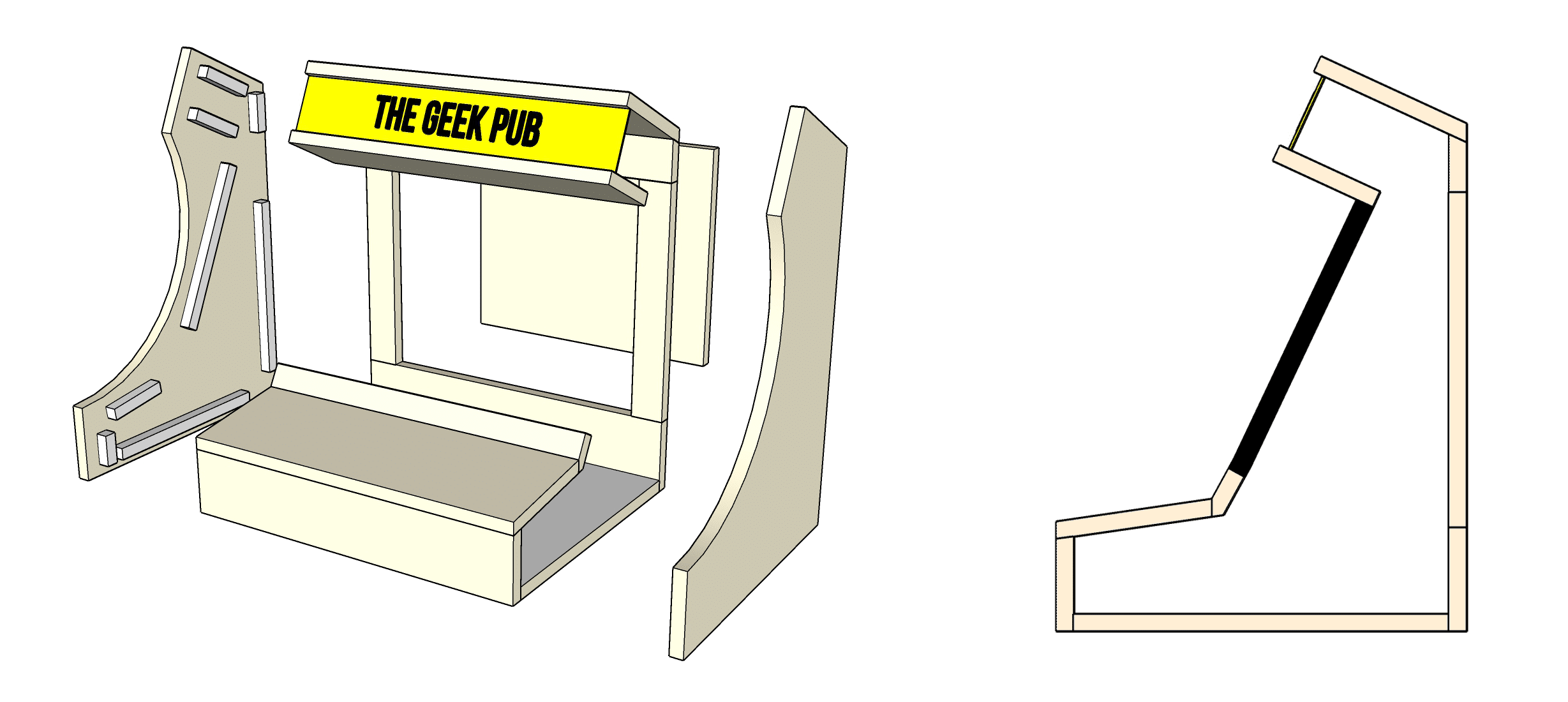 Bartop Arcade Cabinet Plans - The Geek Pub