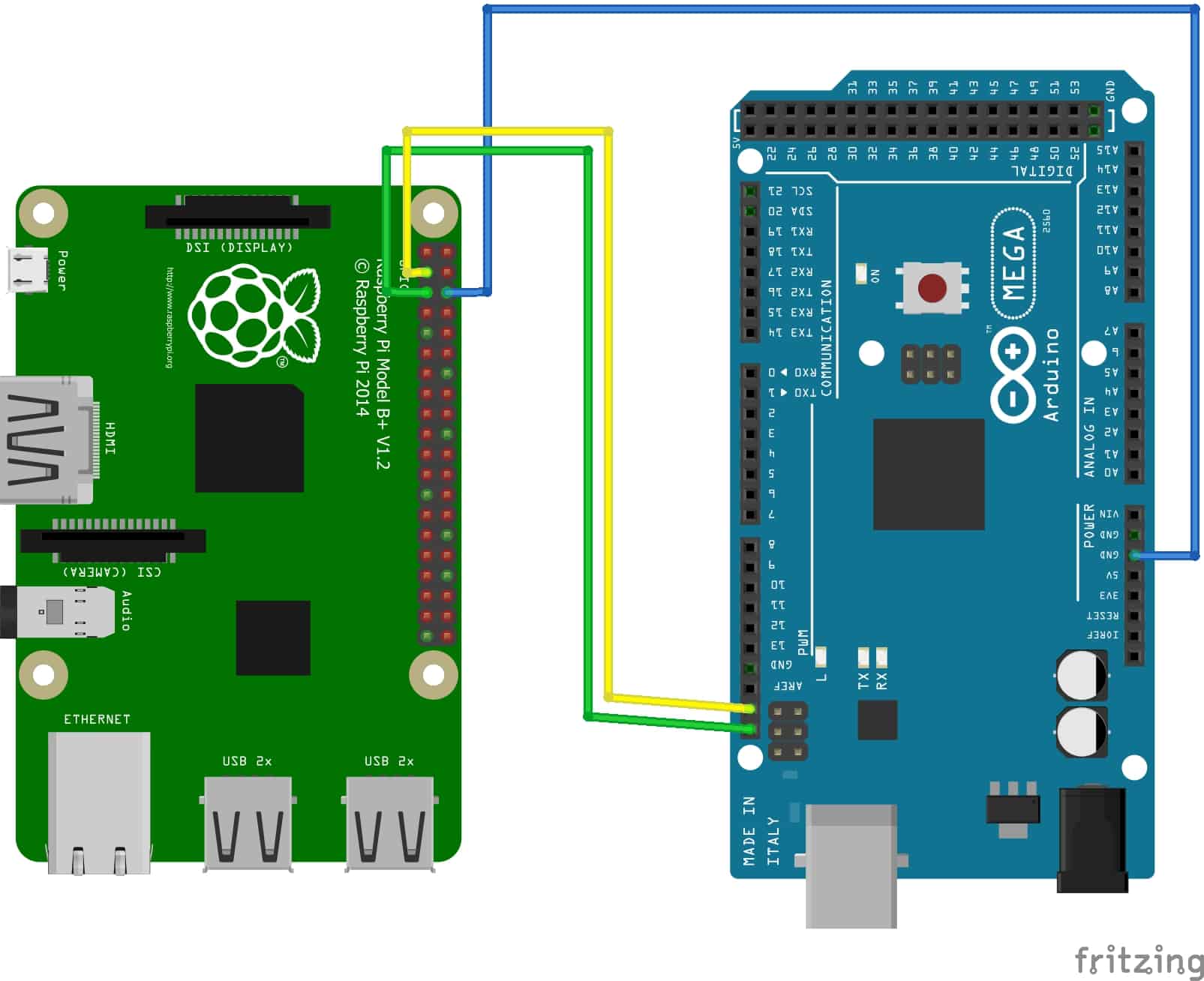 raspberry pi 2 spi arduino