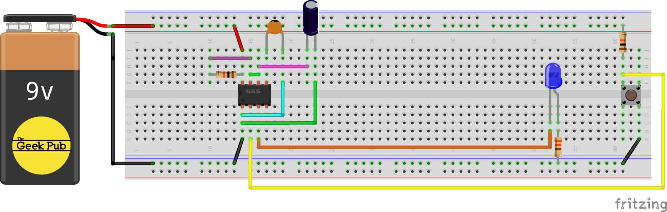 Using A 555 Timer In Monostable Mode The Geek Pub