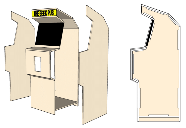 Defender Arcade Cabinet Plans - The Geek Pub